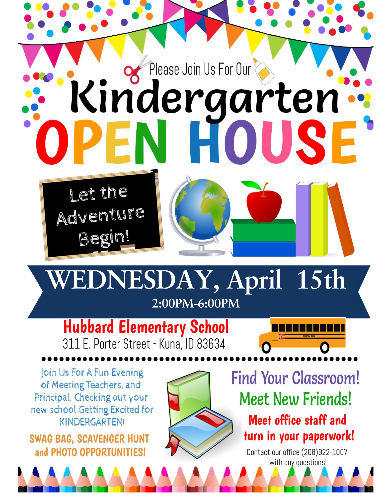 kindergarten open house flyer